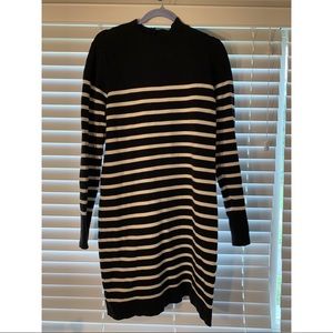 LOFT Striped Sweater Dress
